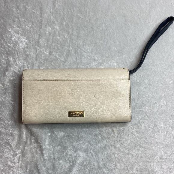Kate Spade New York Wallet Pink and Navy with Wristlet - Picture 2 of 4